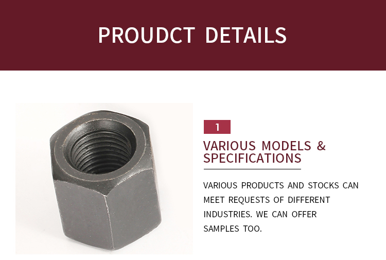 DIN6330 Superior Quality Heavy Industry Zinc Plated Hex Heavy Nut