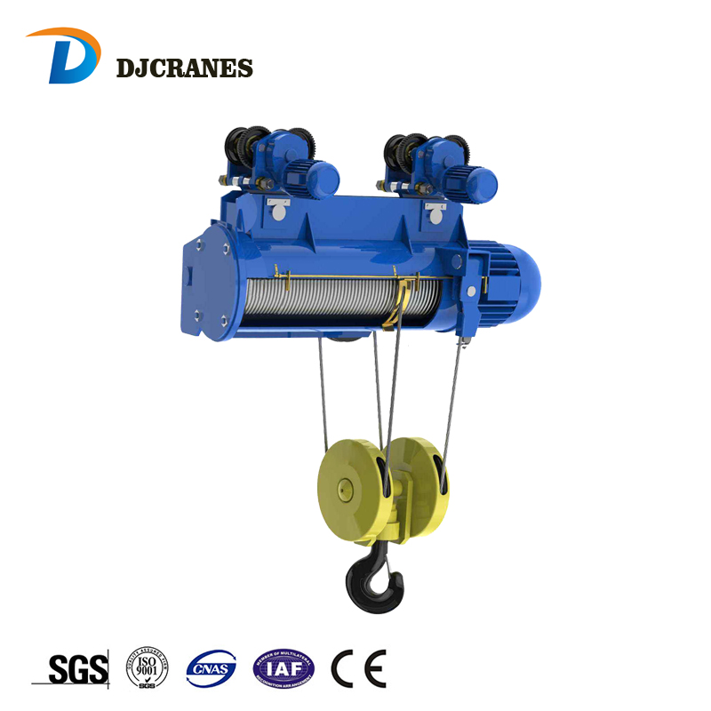 wire rope monorail hoist 10t electrical hoist with remote control ...