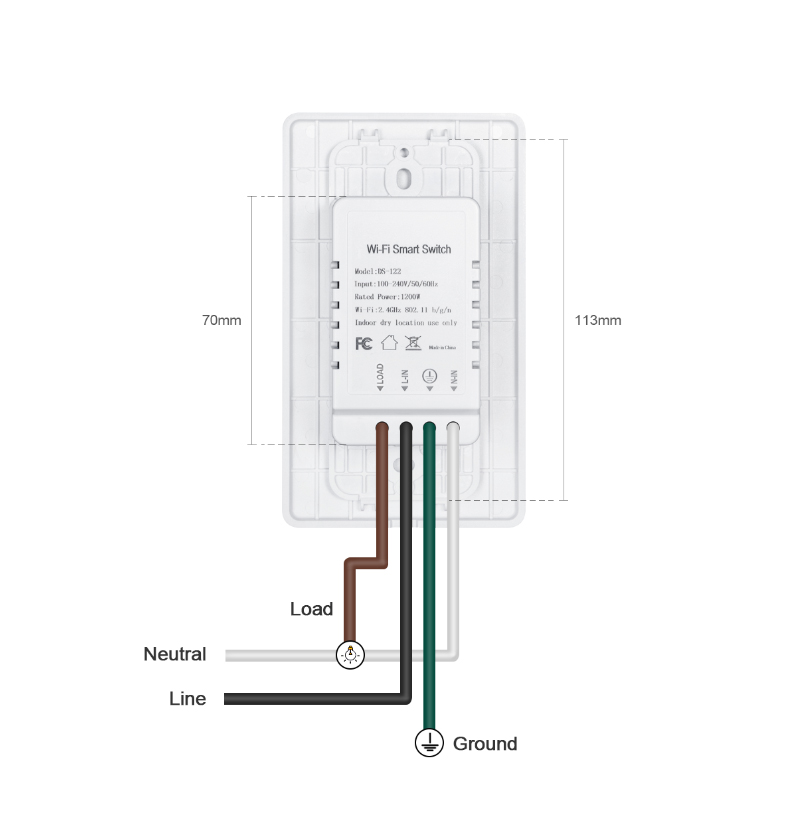 US Remote Control Interruptor Wifi Light Switch Interruptor Wifi Inteligente Light Switch Electric Smart Switch Google Home from China supplier