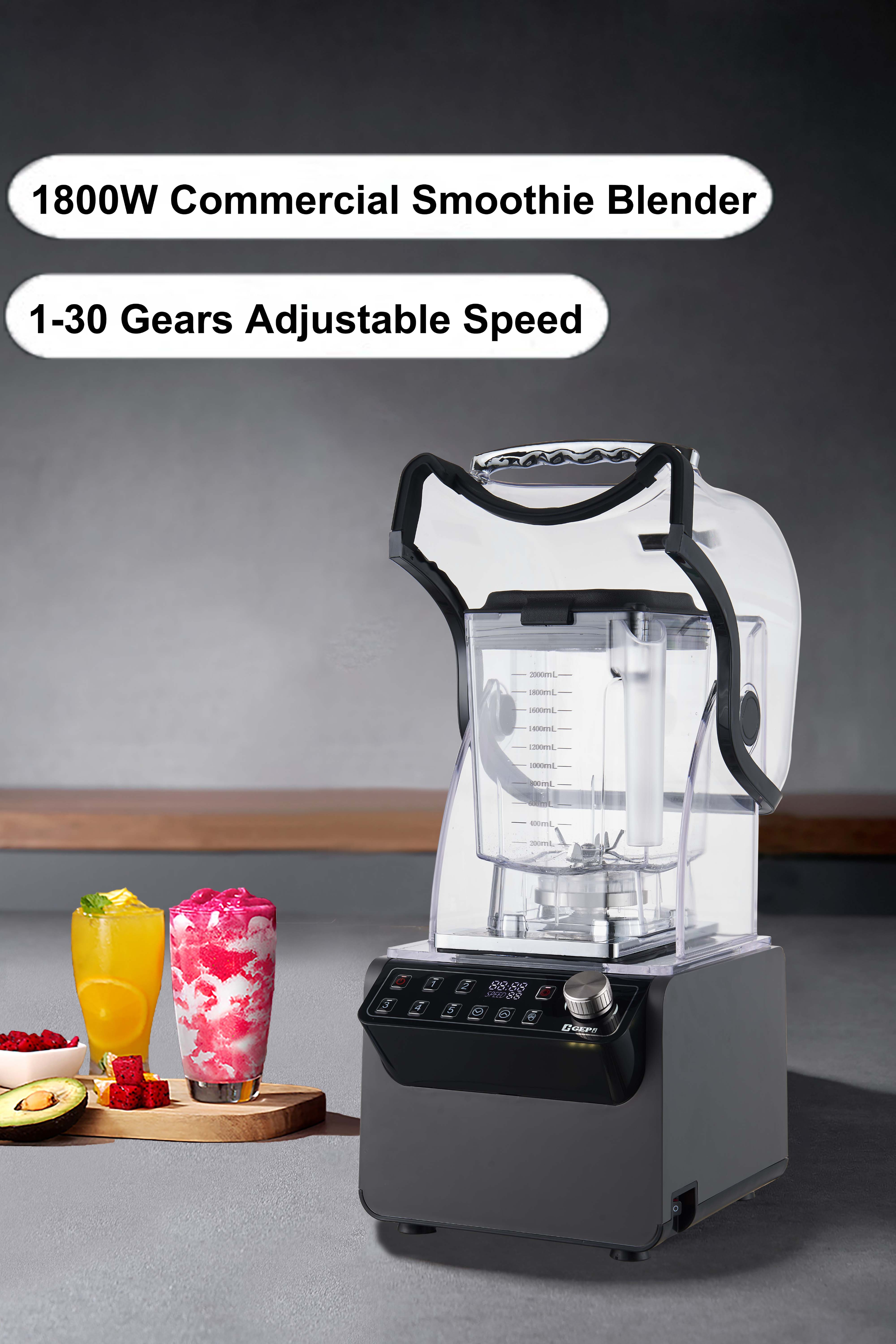 Tik Tok High Quality 2L Multifunctional Commercial smoothie Blender Professional Low Noiser Juicer Blender Premium Licuadora