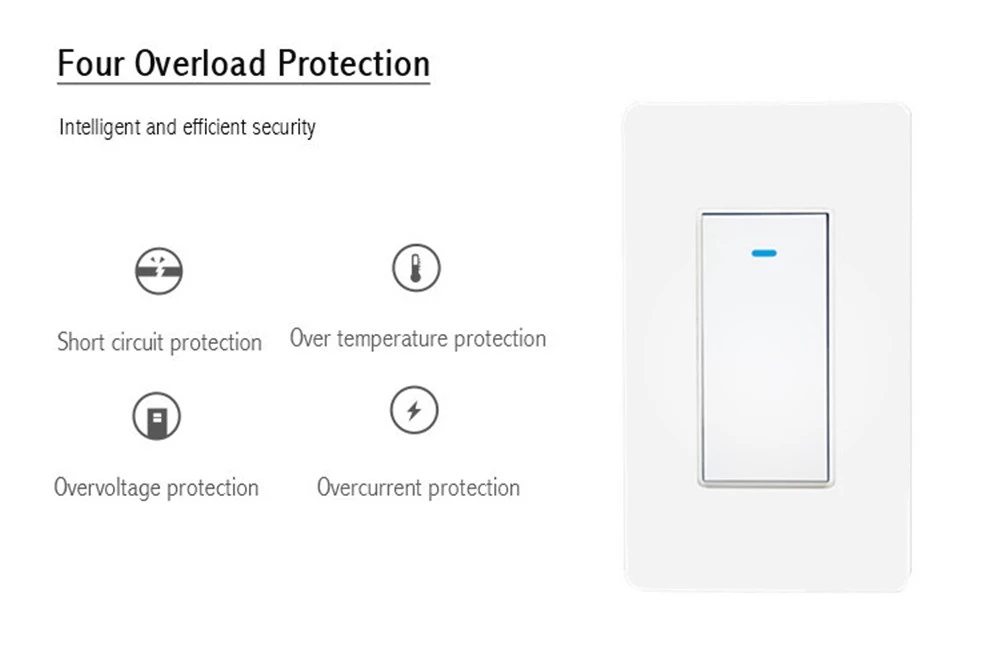 US Remote Control Interruptor Wifi Light Switch Interruptor Wifi Inteligente Light Switch Electric Smart Switch Google Home from China supplier