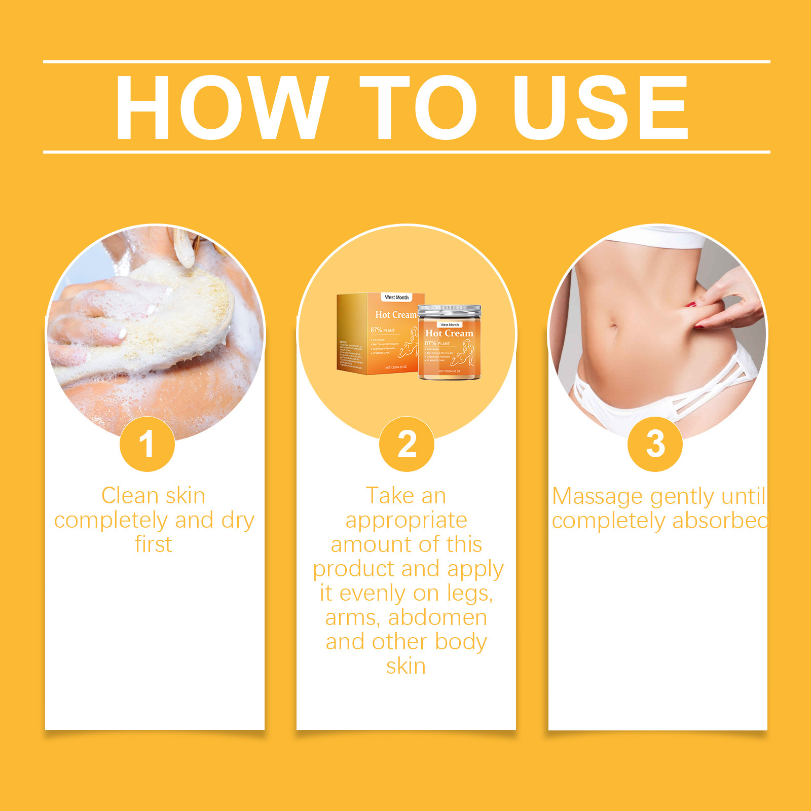 ODM OEM Body Slimming Cream for Weight Loss Hot Burn Fat Melting Gel Skin Care Body Care Cream Beauty & Personal Care Product from China supplier