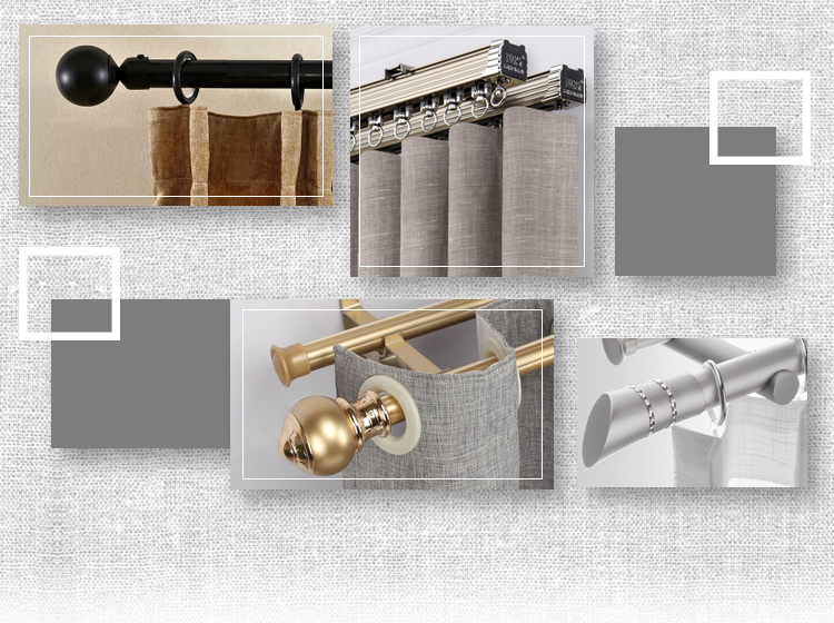 High quality living room curtain rod stainless steel telescopic curtain rod from China supplier