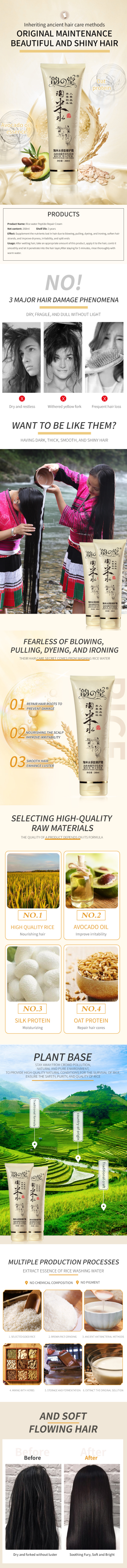 Hot Selling Organic Hair Mask Cream Quick Shipping GMP Certified Hair Smoothing Protein Moisturizing Nourishing Softening from China supplier