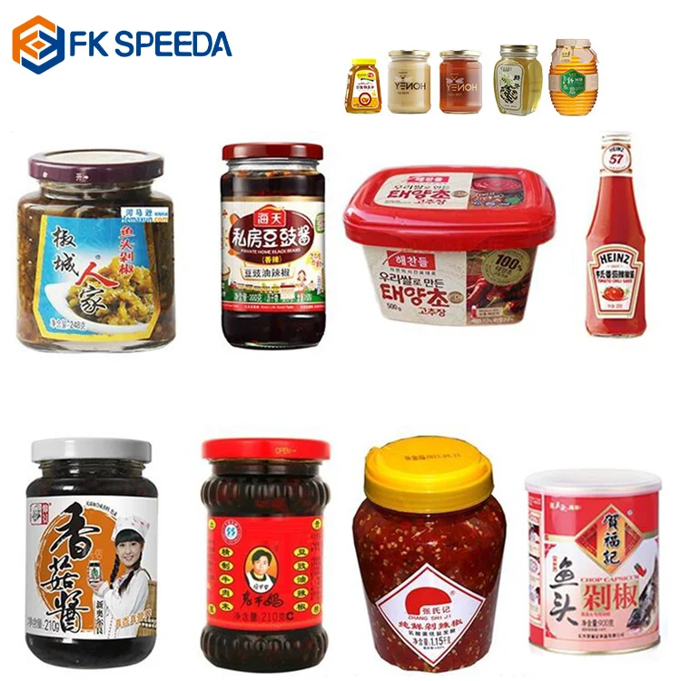 Automatic tomato,sauce,honey,jam glass bottle washing filling packing machine/monoblock automatic capping production line from China supplier