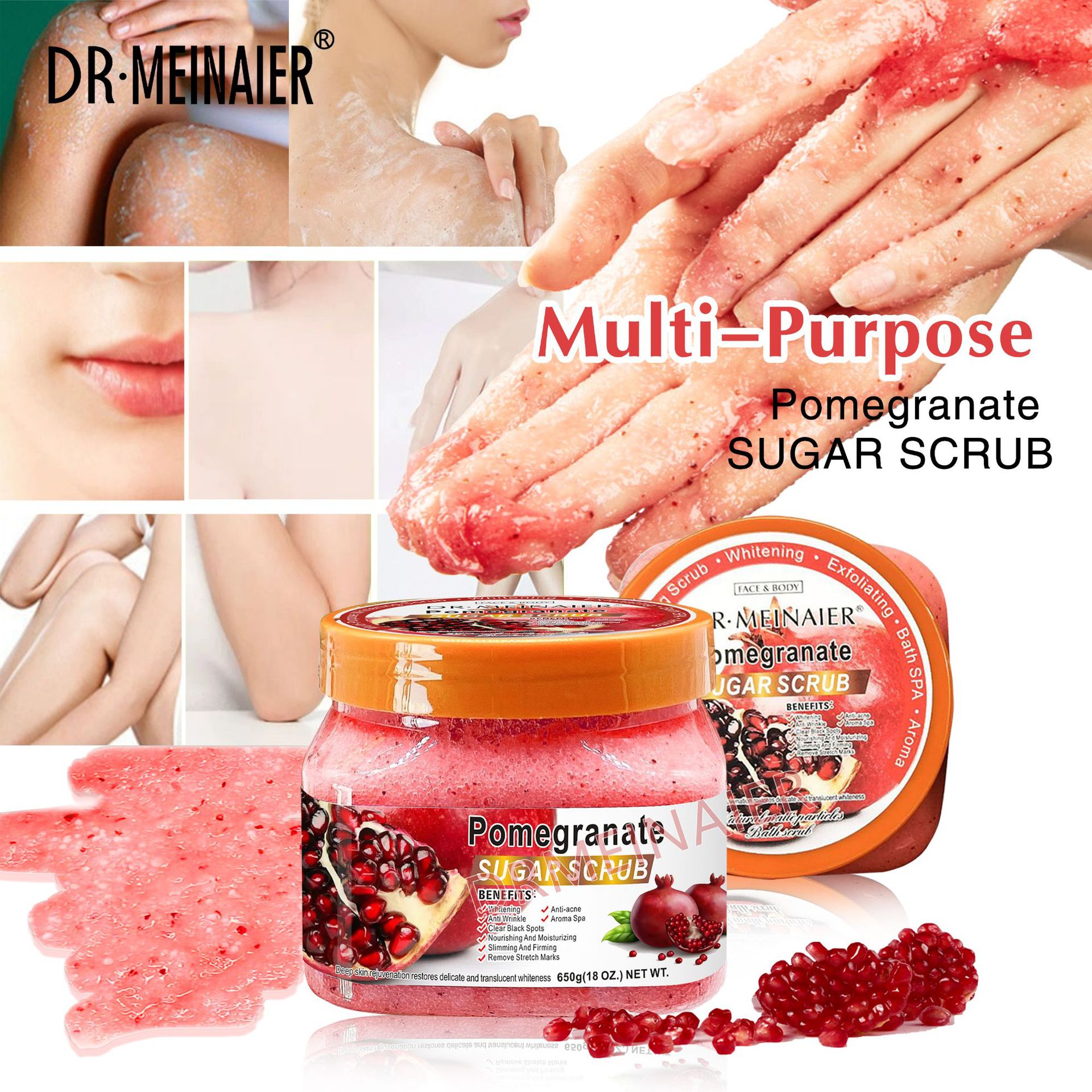 Private Label Natural Vitamin Scrub Face and Body Skin Care Bath Salt Deep Clean Hydrating Whitening Body Scrub Sea Salt from China supplier