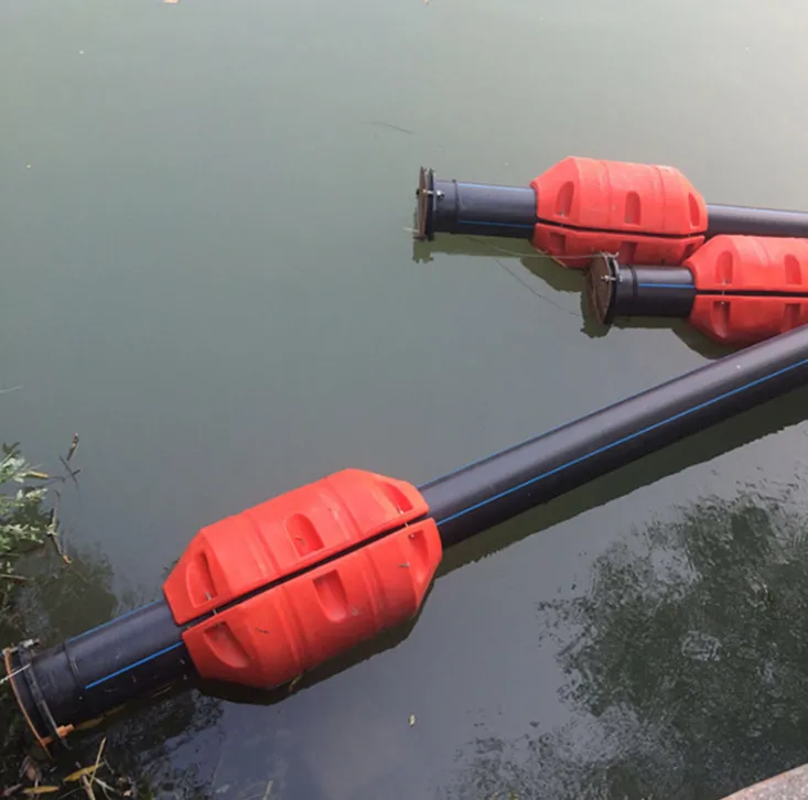 pontoon deck floats pontoon boat aluminum floating hdpe pipe dredging floater foam filled