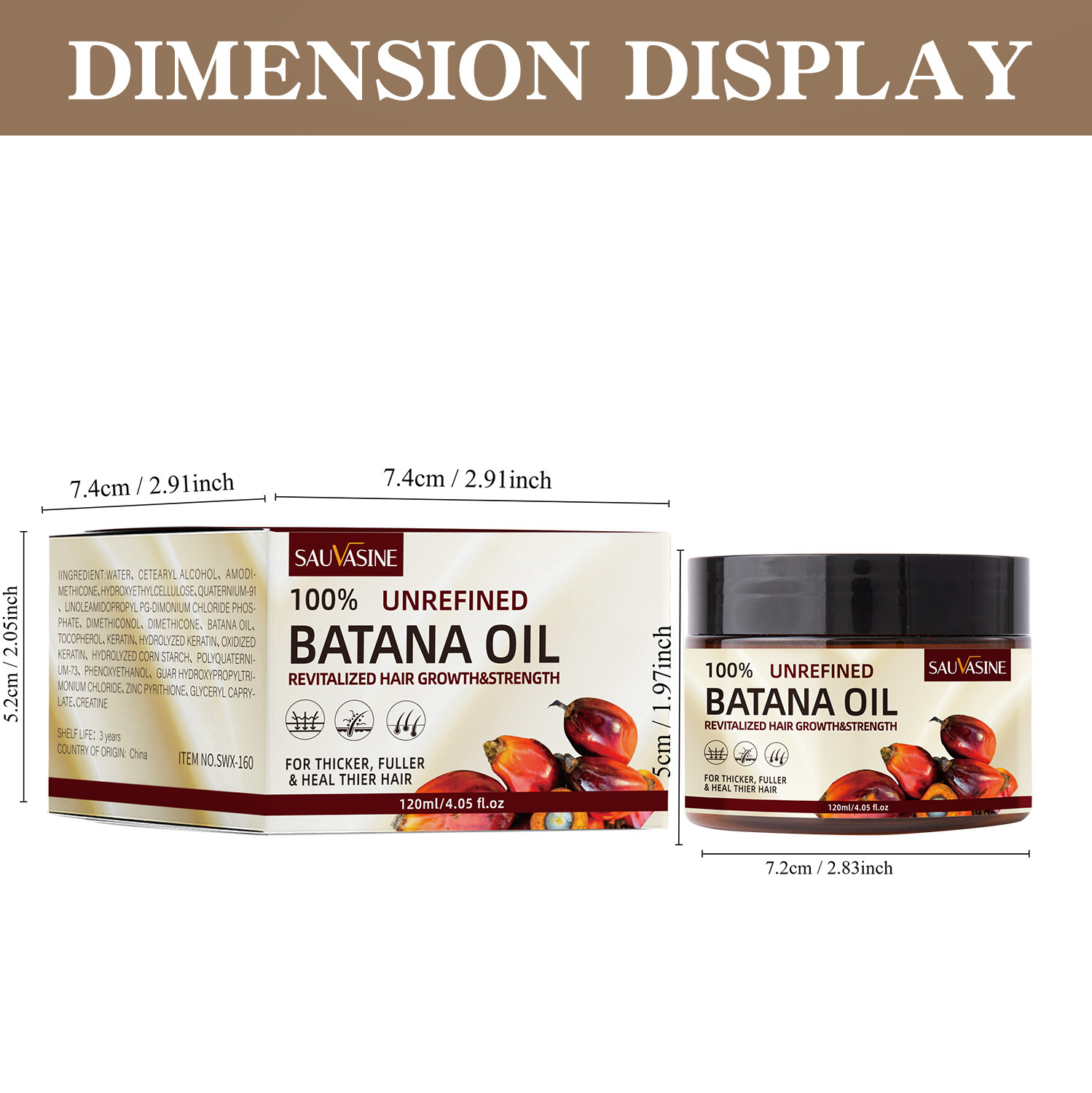 Hot Sell Unrefined Batana Oil Hair Conditioner Reduce Splits End Anti Loss Strengthening Hair Growth Conditioner from China supplier