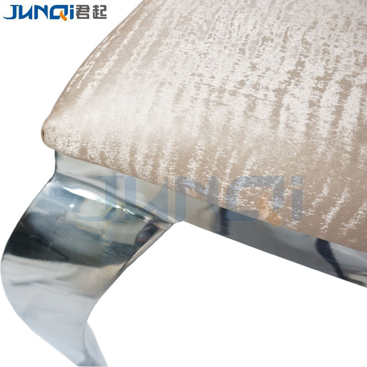 Luxury mid century stainless steel dining room chairs set of 6