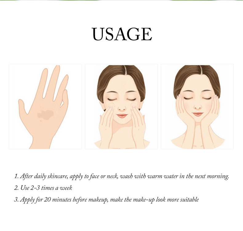 LAIKOU Travel Pack Oil Control Moisturizing Whitening Shrinking Matcha Sleeping Facialmask from China supplier