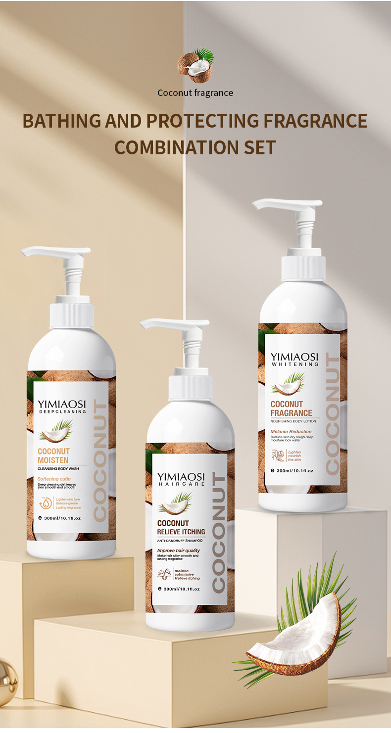 Private Label VC Whitening Body Milk Coffee Shower Gel Body Care Coconut Nourishing Hair Mask Conditioner Collagen Shower Gel from China supplier