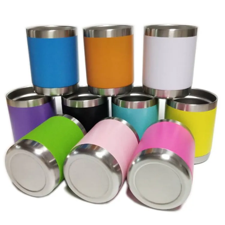 Custom Logo 10OZ Stainless Steel Car Travel Drinking Mug Thermal Coffee Tumbler Cup from China supplier