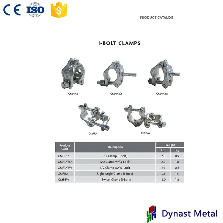 TYPES OF SCAFFOLDING CLAMP COUPLER SCAFFOLDING FASTENERS