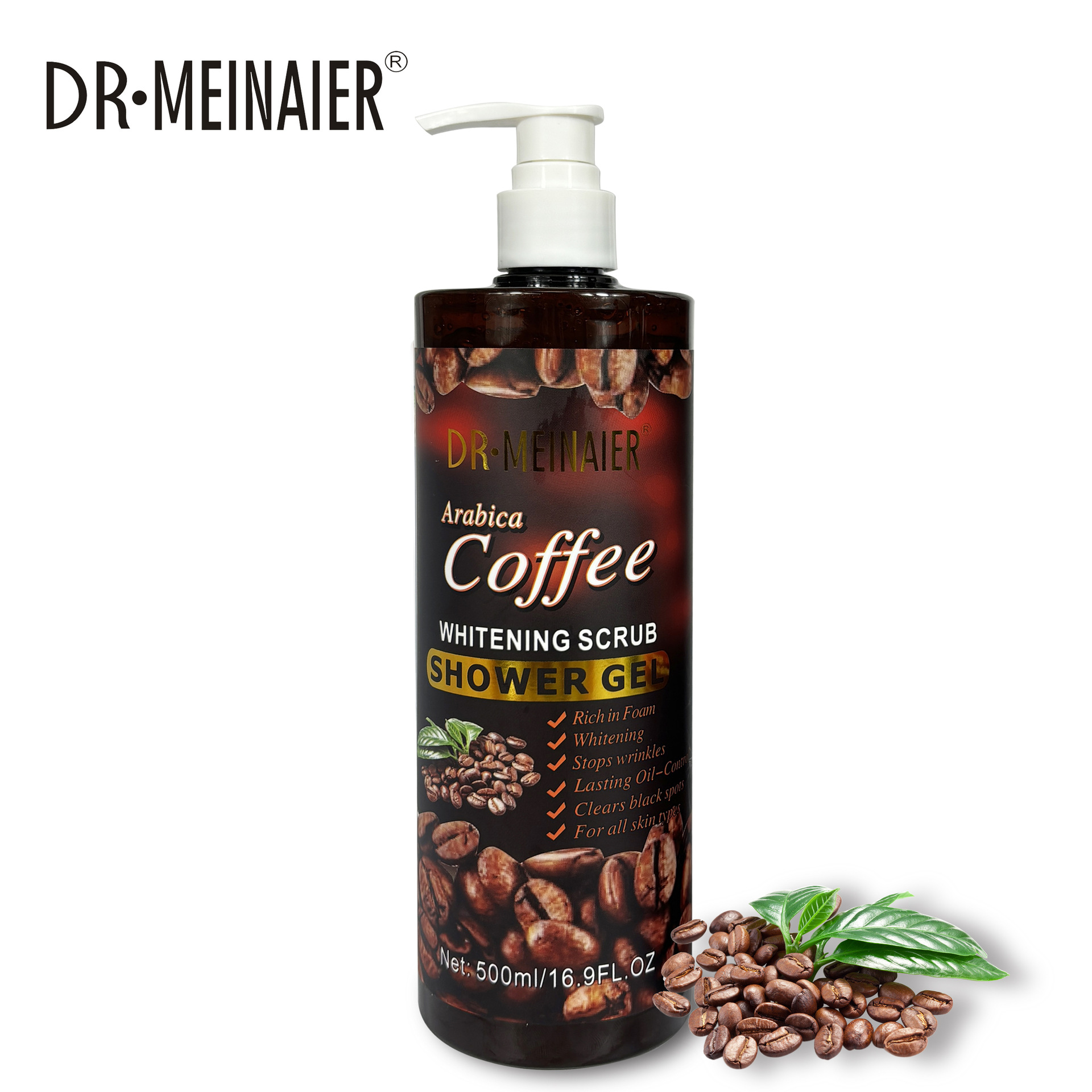 Private Logo Coffee Body Wash Gentle Exfoliating Scrub Deep Cleansing Refreshing Bubble Natural Moisturizing Brightening Skin from China supplier