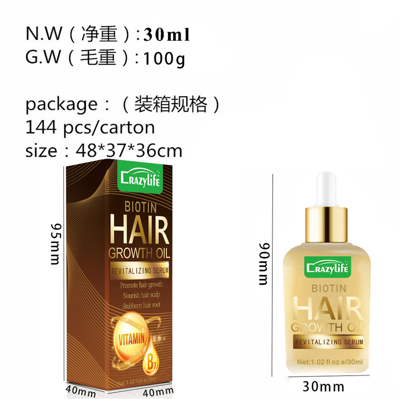 Private Label Hot Sale Products Factory Wholesale Natural Anti Hairloss Serum Organic Hair Growth Oil from China supplier