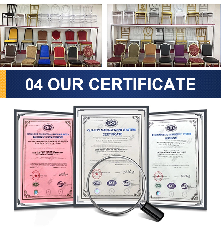 Steel wedding leather fabric velvet hotel stainless steel gold dinning chair