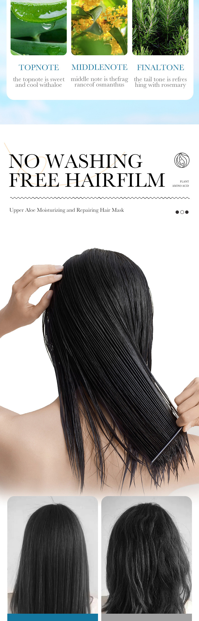 OEM Wholesales Ginger/ Aloe Vera Hair Mask, Deep Repair Damage Hair Root, Professional Treatment Repair for Dry Damaged from China supplier