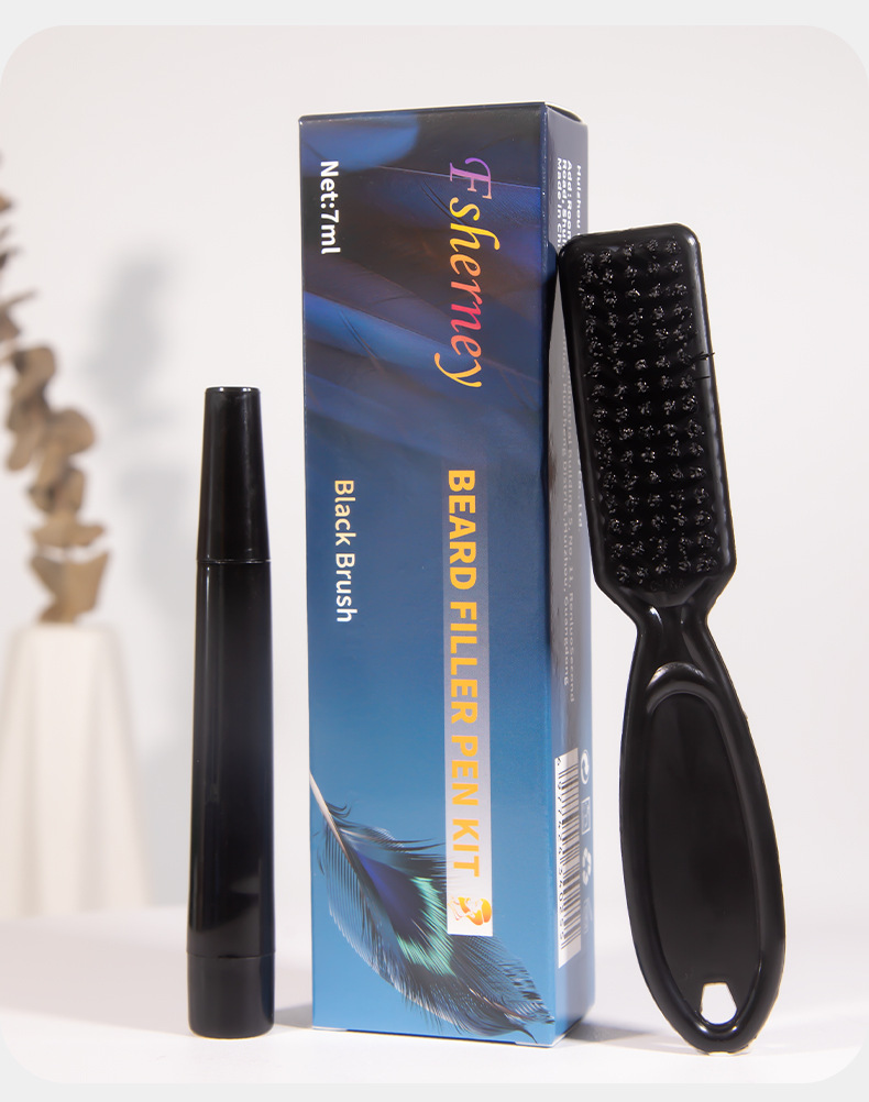 Men's Private Logo Beard Filler Pen Kit Easy-to-Use for Creating Thick Beard Hairline Hair Color Products from China supplier