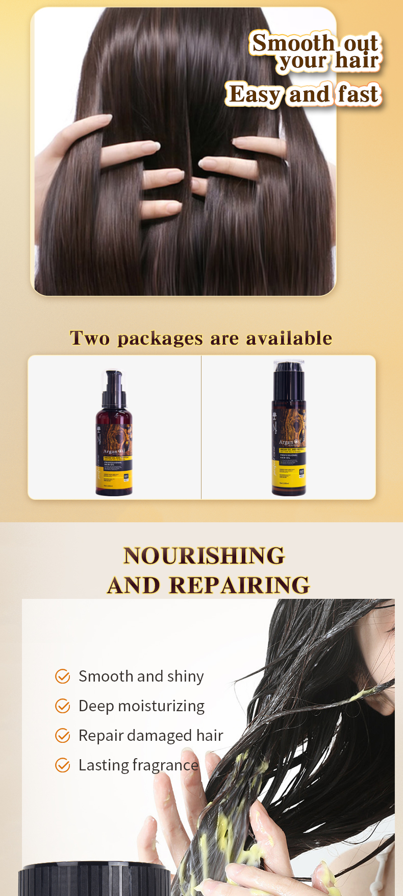 Private Label Hair Care Organic Collagen Professional Beauty Hair Anti Loss Argan Oil Shampoo and Conditioner Kit Products from China supplier