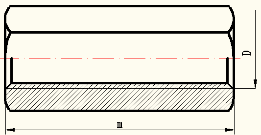 DIN6334 wholesale standard durable Hexagon coupling nuts