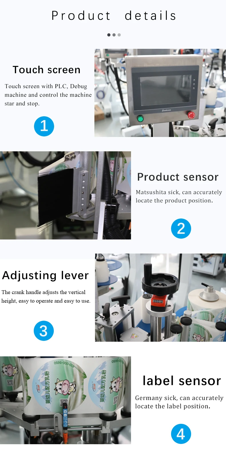 FK836 Round Bottle Side Labeling Machine Adhesive Label Dispensers Applicator Labeler Dispensers Applicator from China supplier