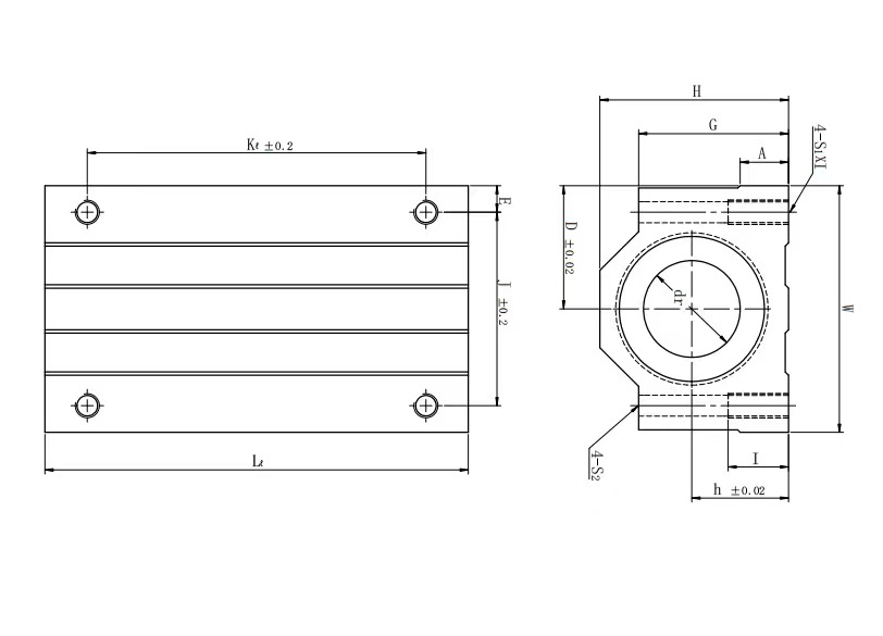 Oem SC8LUU Long Aluminium Slide Unit Linear Bearing sc8luu Slider Linear Block In 8mm Linear Guides For 3D Printer Parts from China supplier