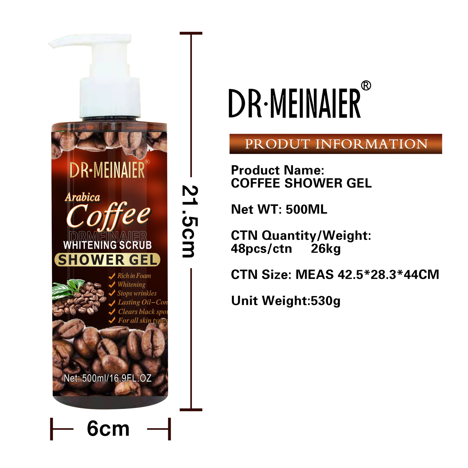 Private Logo Coffee Body Wash Gentle Exfoliating Scrub Deep Cleansing Refreshing Bubble Natural Moisturizing Brightening Skin from China supplier
