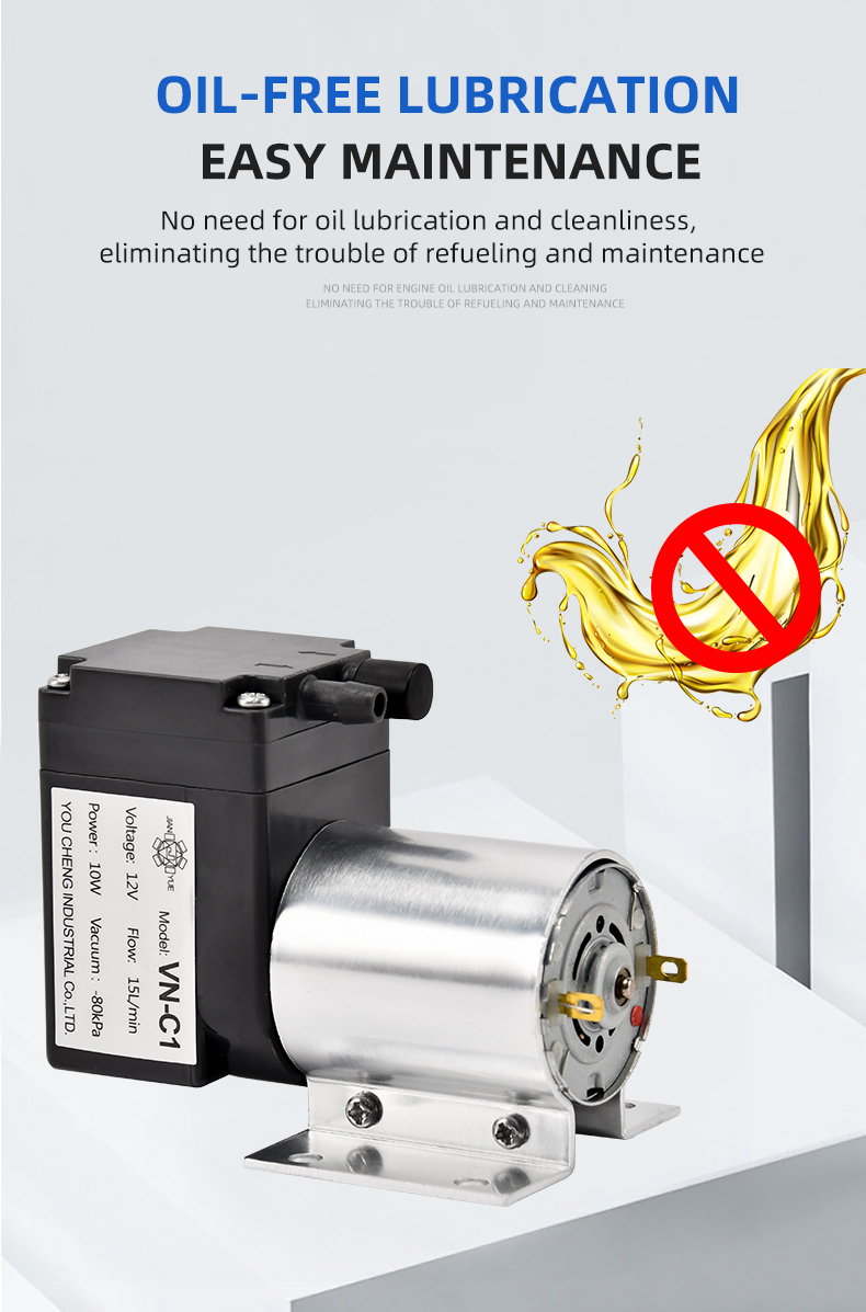 12V/24V 15L/min Small Membrane DC Diaphragm Vacuum Pump Compressor Membrane Pump Head For Medical Equipment Or Blood Pressure from China supplier