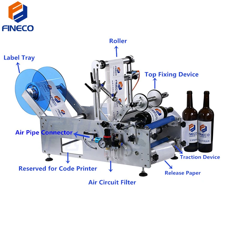 semi-automatic label stripping machine wrap around labels for bottles machinery labeler machinery manufacturers from China supplier
