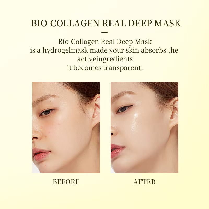 Wholesale Deep Bio-Collagen Face Mask Sheet Bio Collagen Facial Sheet Masks Overnight Hydration Skincare Product from China supplier