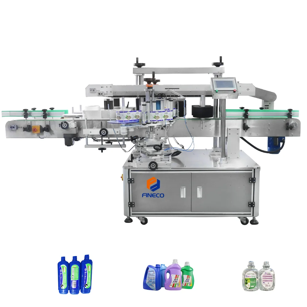 FK911 double Two side labeling machine 5 liter automatic sticker portable labeling machine for square bottles from China supplier