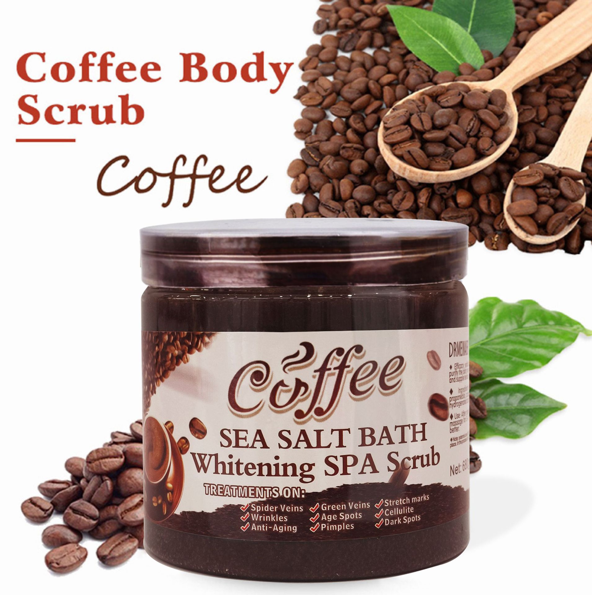 Private Label Coffee Scrub Anti Aging Whitening Tightening Clean Pores Chicken Skin Moisturizing Body Exfoliating Scrub from China supplier