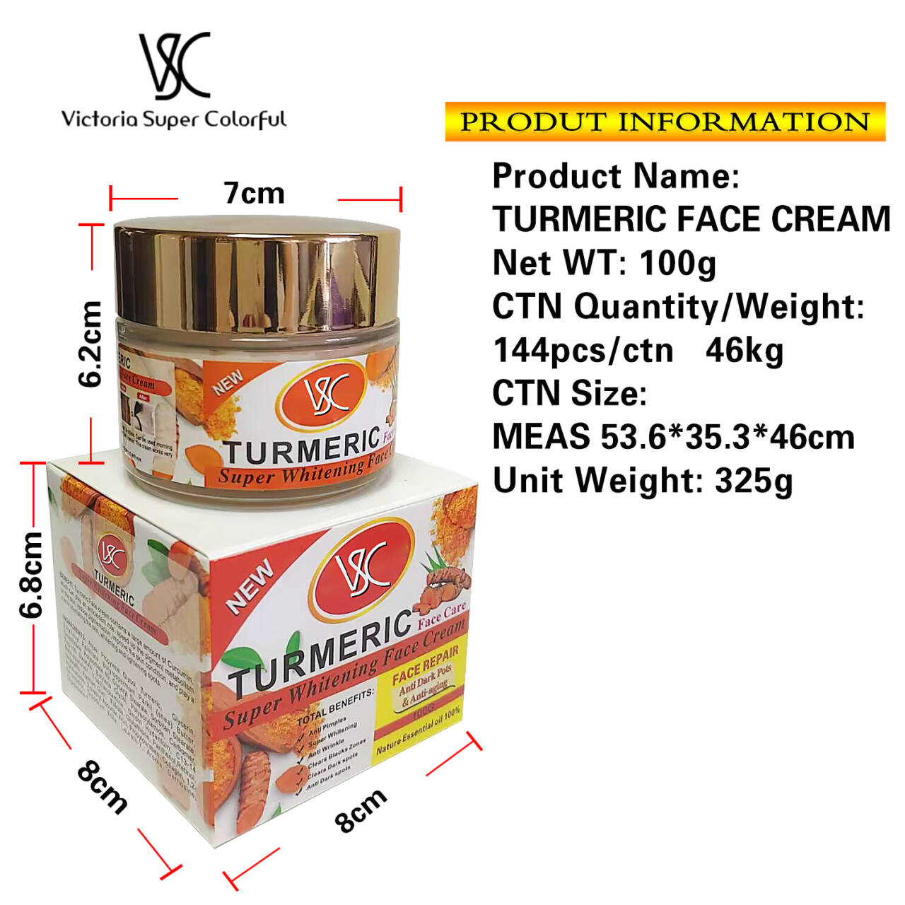 Custom Logo Whitening Carrot Face Cream Lotion for Adults & Women Skin Lightening & Spot Removal from China supplier