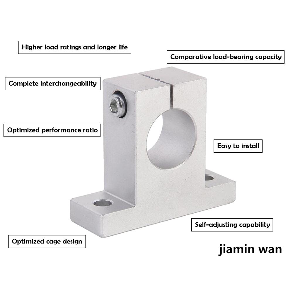 SK8 Linear Bearing Aluminum Linear Rail Shaft Guide Support CNC/ Bearing Step /woodworking tool /3D printer from China supplier