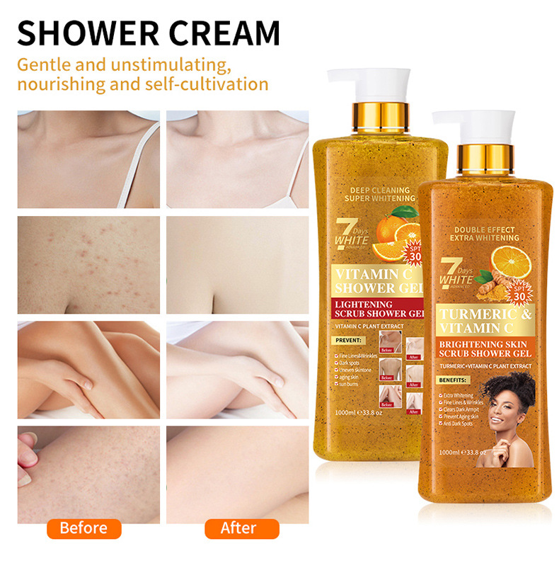 Original Papaya Scrub 1000ml Body Wash Long Lasting Fragrance Exfoliating Moisturizing Cross-border Turmeric Shower Gel from China supplier