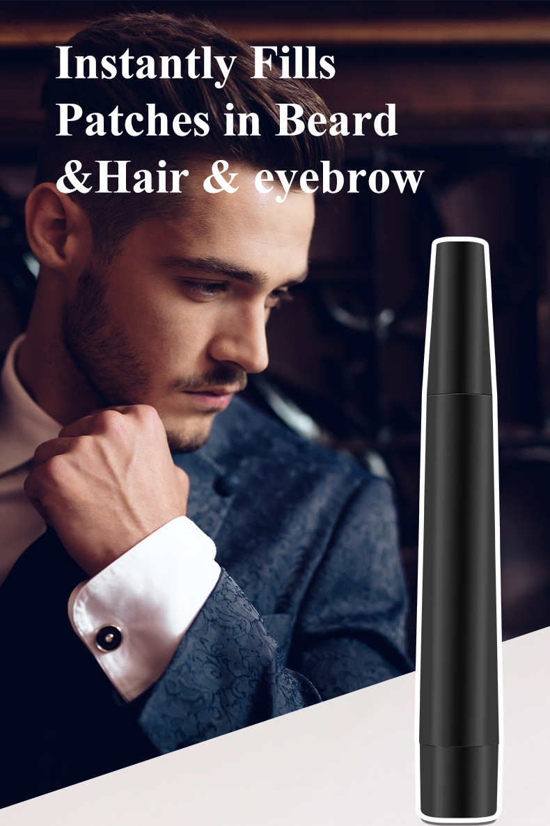 Men's Private Logo Beard Filler Pen Kit Easy-to-Use for Creating Thick Beard Hairline Hair Color Products from China supplier