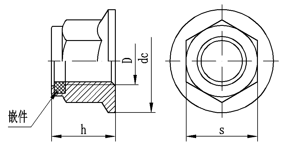 DIN6926 Fertigung verschiedener Hex -Flansch -Nylon -Foonknuss