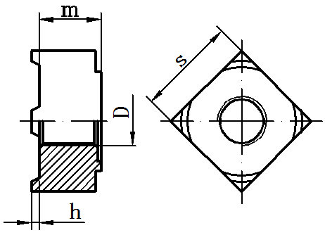 DIN928 Attractive Price Hex Weld Nuts