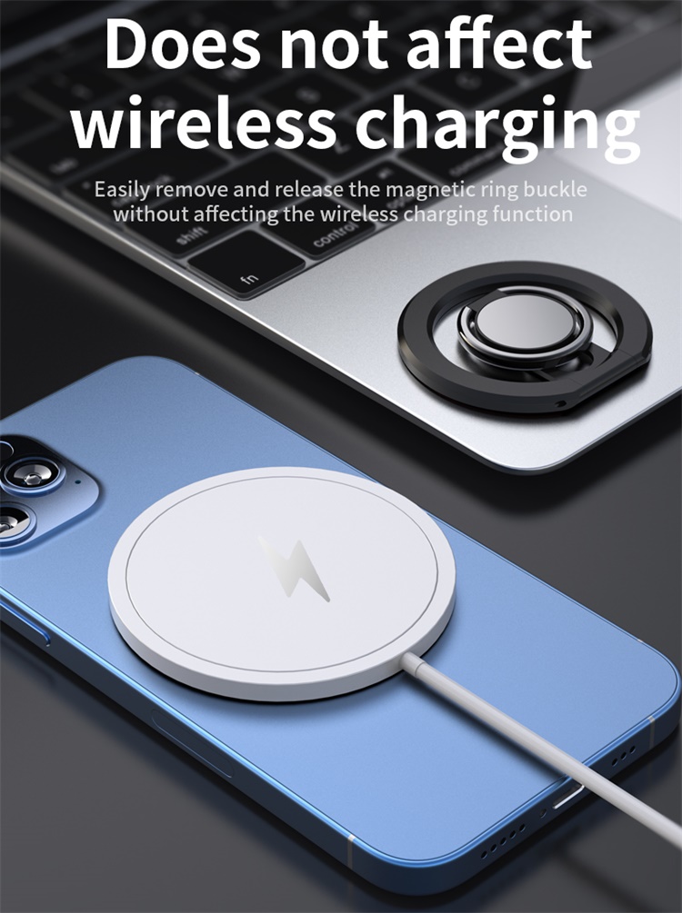 For MagSafe Magnetic Ring Phone Holder for iPhone 360 Degree Rotating Foldable Magnet Cell Phone Grip Kickstand from China supplier