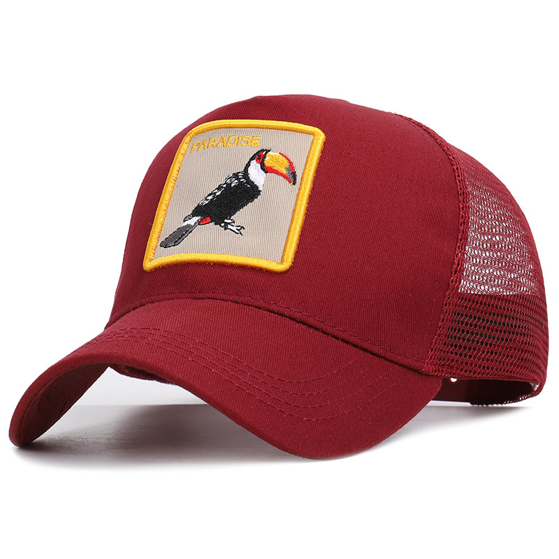 Animal embroidery baseball cap men and women summer fashion personality sports baseball caps gorras from China supplier