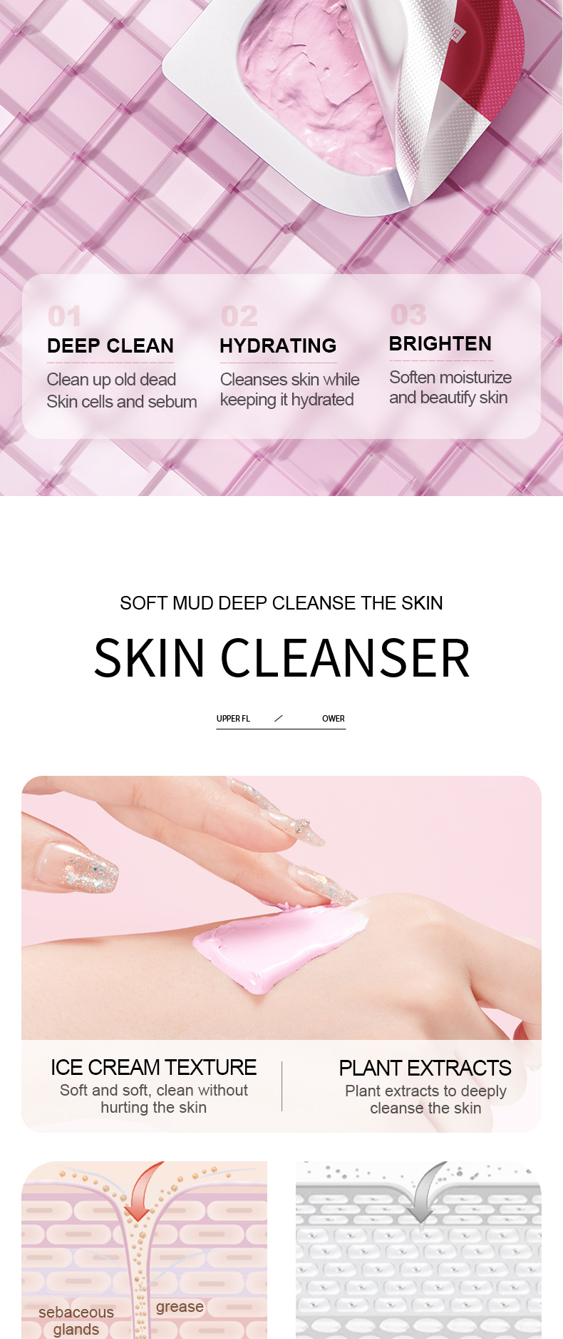 Organic Green Tea Ginger Rose Face & Body Mask Wholesale Deep Clean and Whitening Moisturizing Effects from China supplier