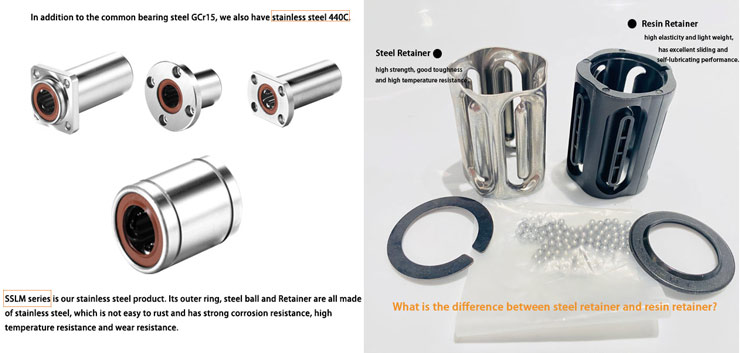 Maintenance Free Linear Bearings  LMK12 LMK16 LMK20UU-MX Square Flange Linear Bearing for 3D 3d FDM Printer from China supplier