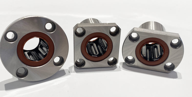 4-60mm Bore Dia, 8-90mm OD, 12-110mm Length Round Flange Linear Motion Bushing Stainless Linear Ball Bearing For Cnc Machine from China supplier