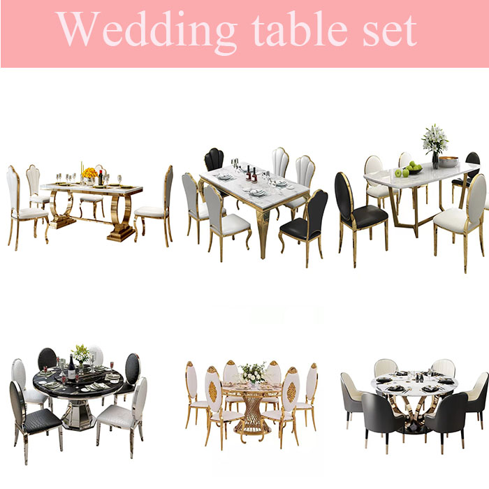 rose gold golden  dining round glass stackable dinning party table banquet  wedding chairs