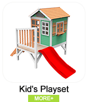 Outdoor garden kid's backyard  2 step wood play house wooden playground kids playhouse with porch from China supplier