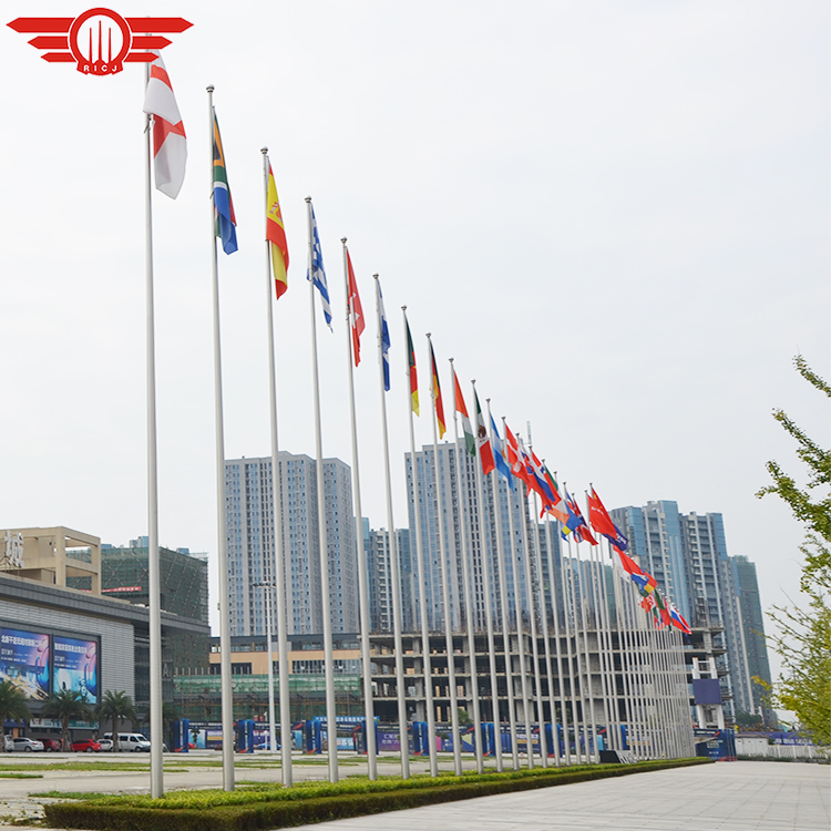 20ft flag pole 6 meter electric motorized flagpole easy operation