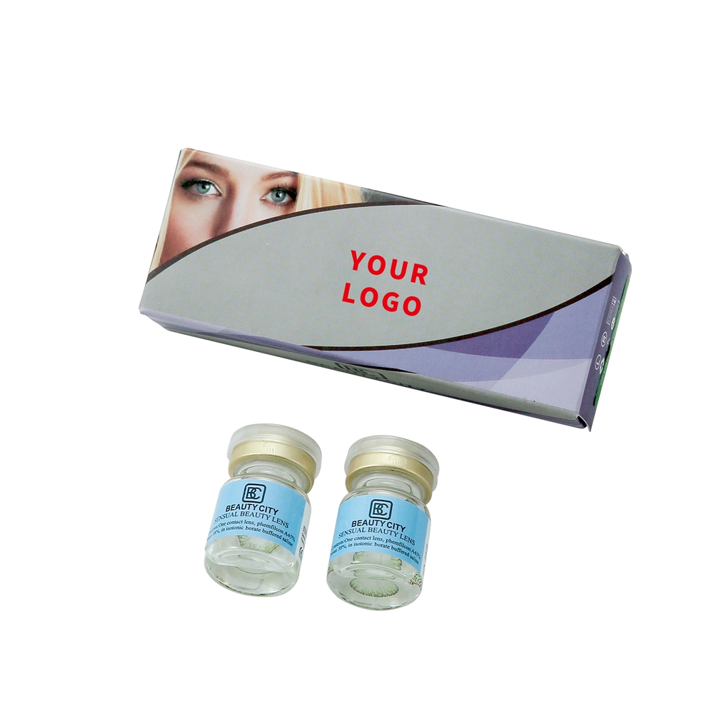 Color glasses contact lenses wholesale price diameter 14.5mm fashion color women's beautiful contact lenses from China supplier