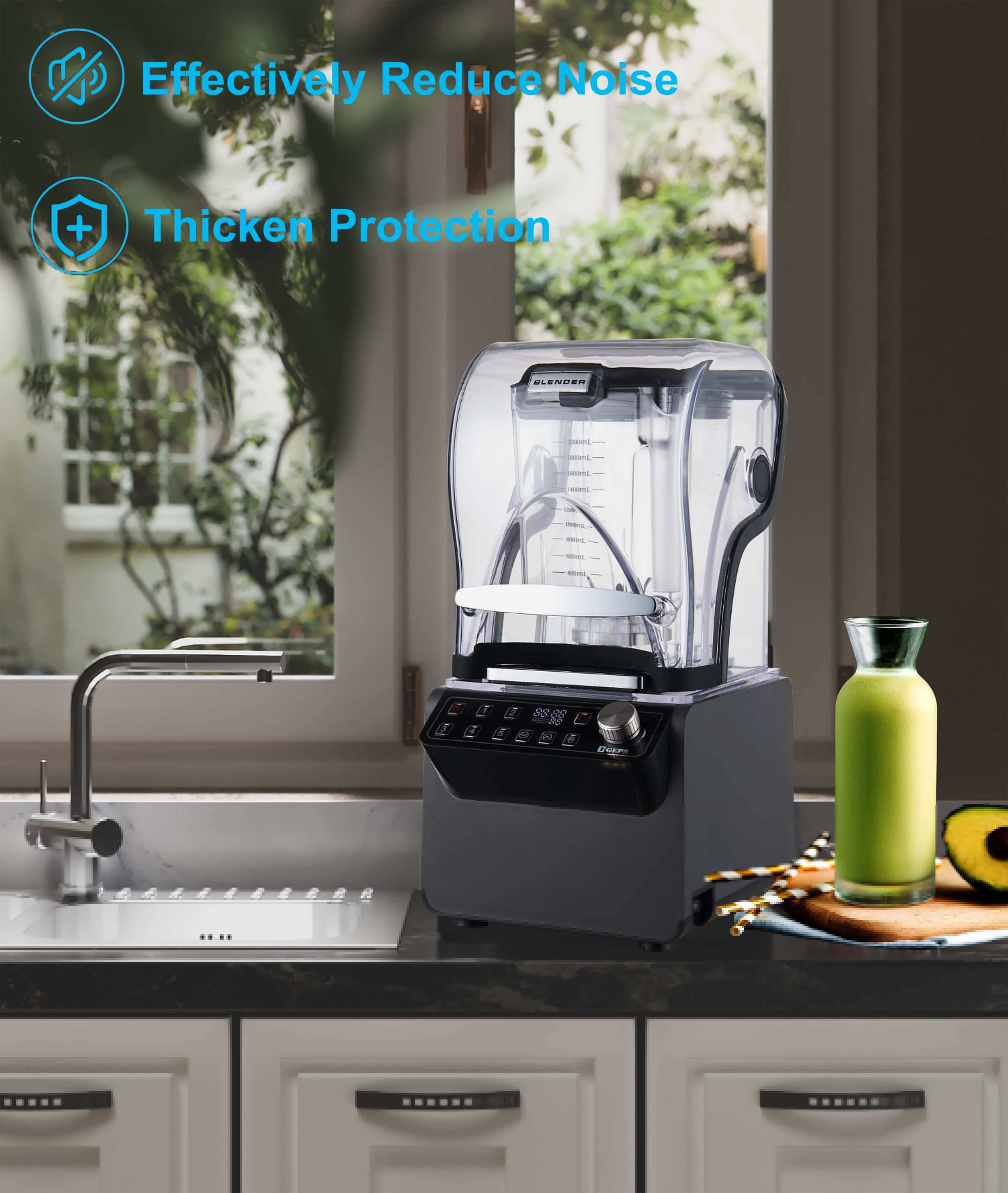 Tik Tok High Quality 2L Multifunctional Commercial smoothie Blender Professional Low Noiser Juicer Blender Premium Licuadora