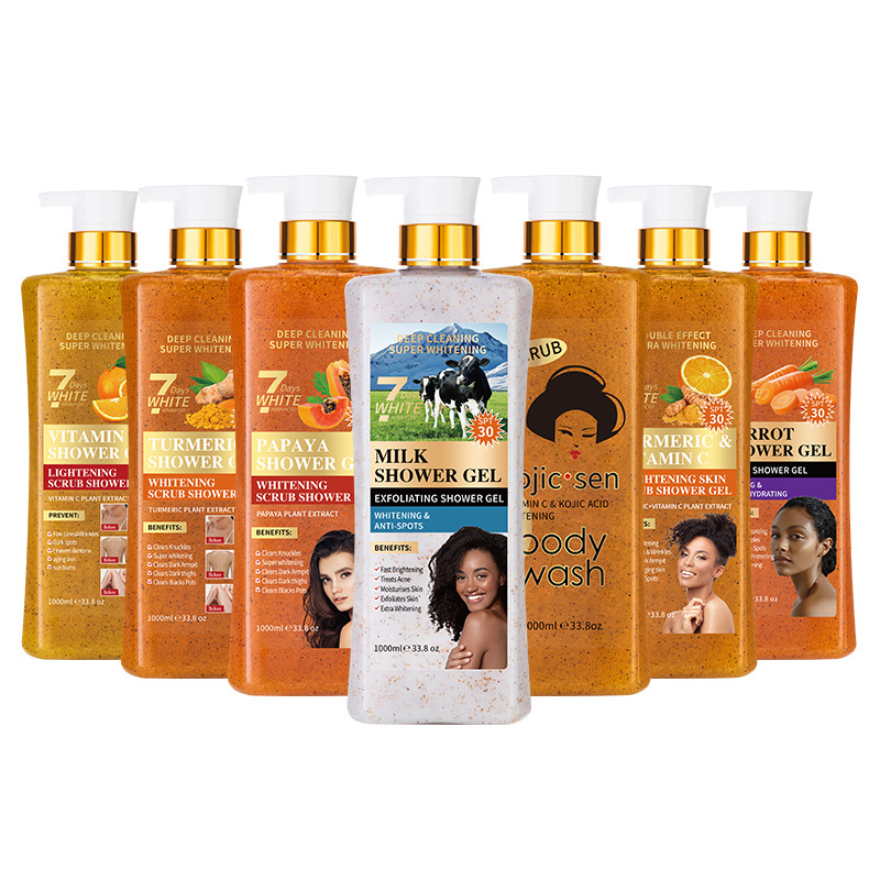 Original Papaya Scrub 1000ml Body Wash Long Lasting Fragrance Exfoliating Moisturizing Cross-border Turmeric Shower Gel from China supplier