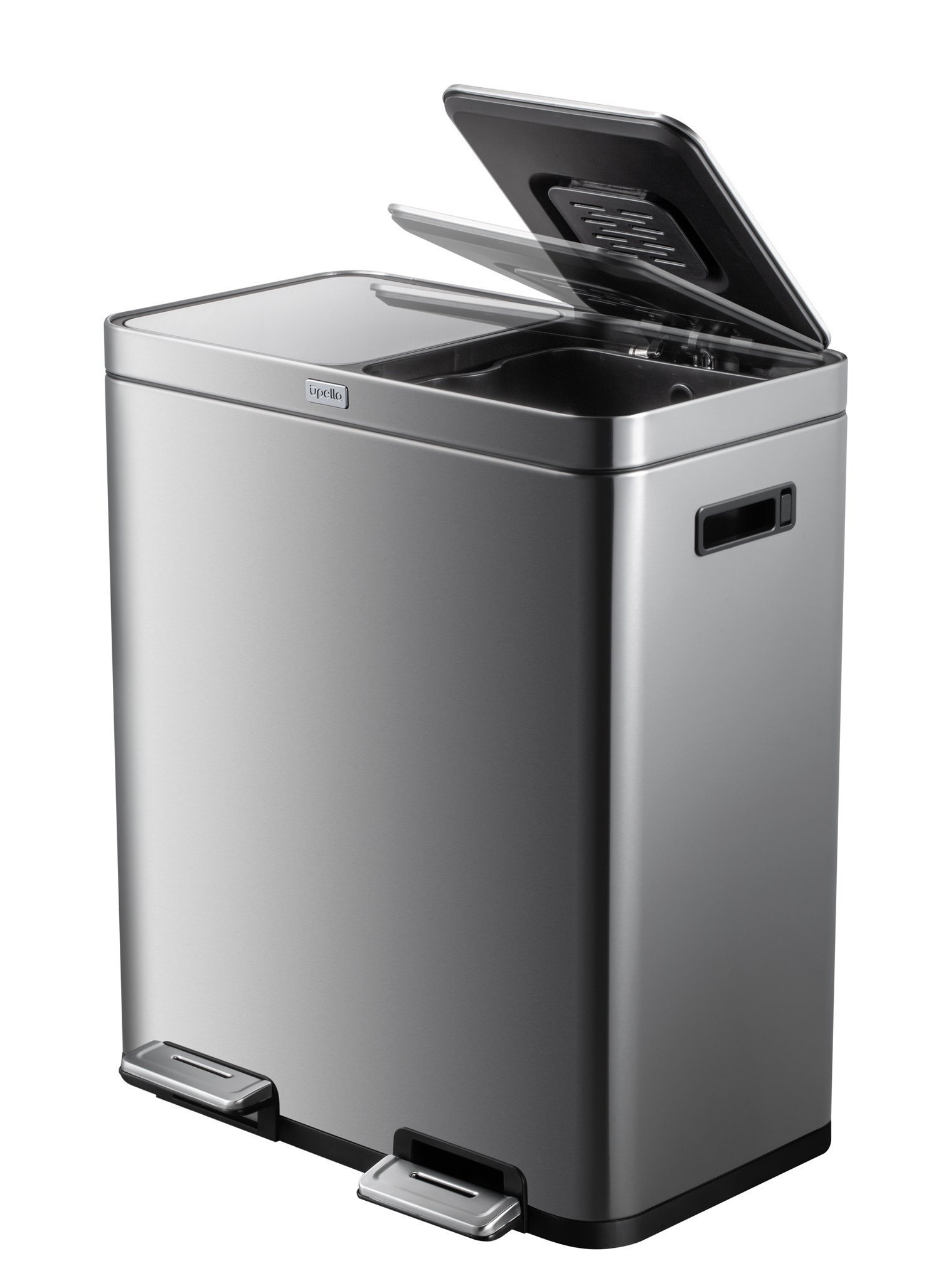 Pedal 60 Litre 2 In 1 Waste Bin Stainless Steel